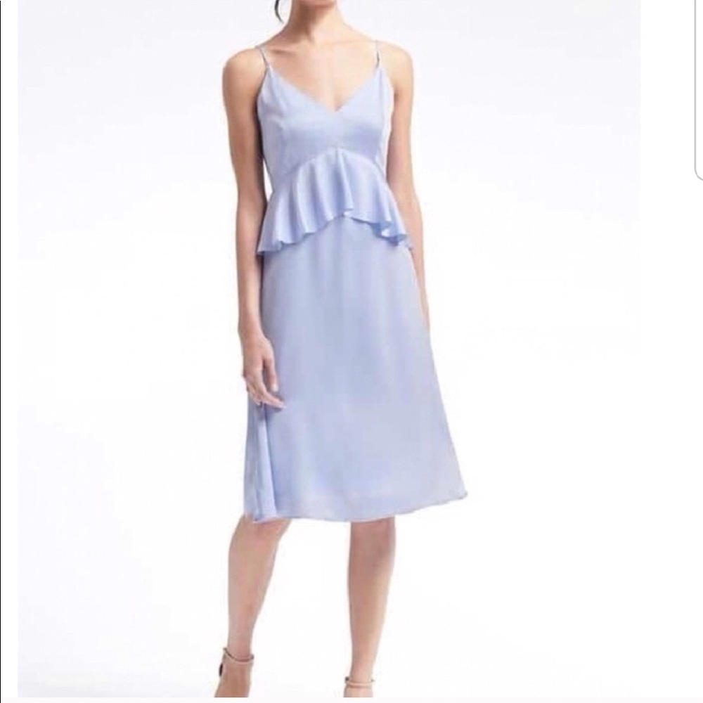 Banana Republic Light Blue Midi Dress